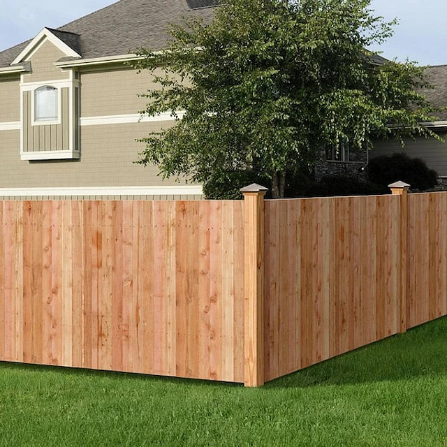 5.5x8Ft JP Cedar Flat Top Fence Picket