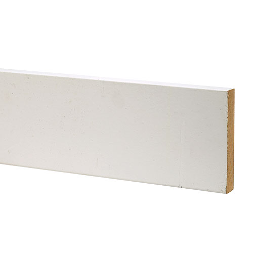1x6x16' MDF S4S Baseboard Primed Molding