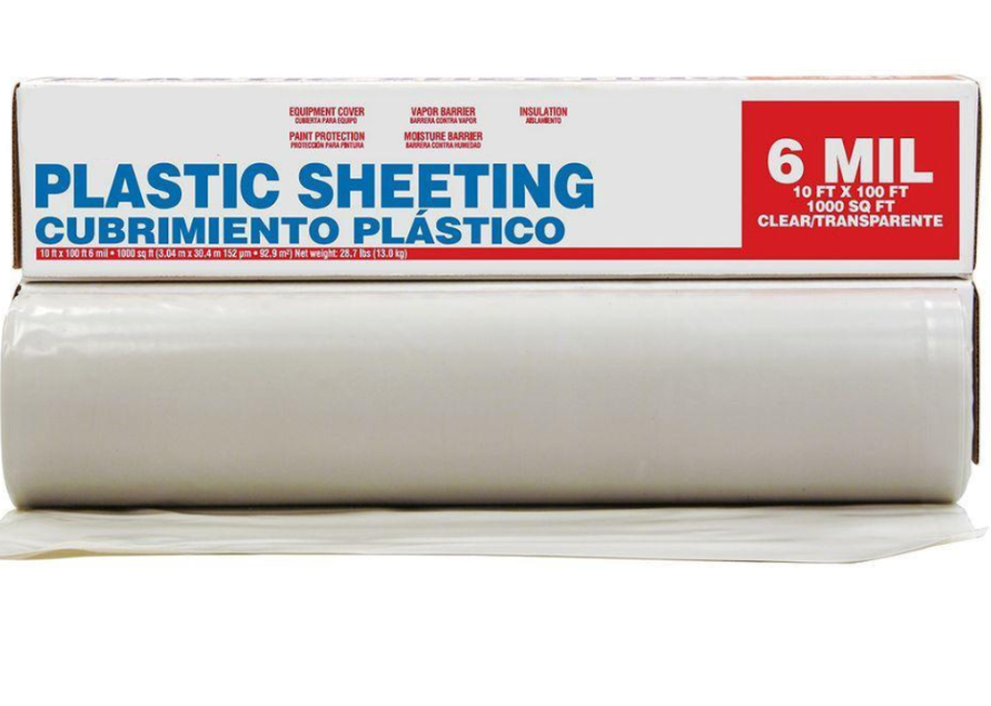 6 Mil Plastic Moisture Barrier 1000 Sqft