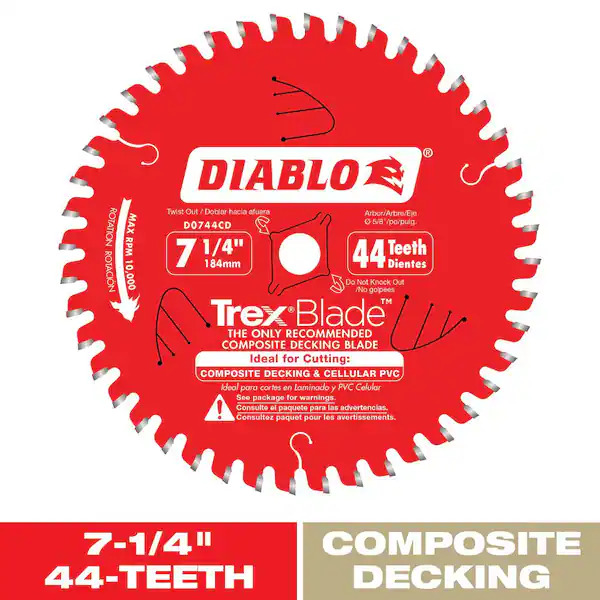 Diablo 7.25" Circular Saw Blade 44 Teeth
