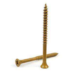 EZ Fit #9x3 Deck Screws 5Lb/Bx Tan