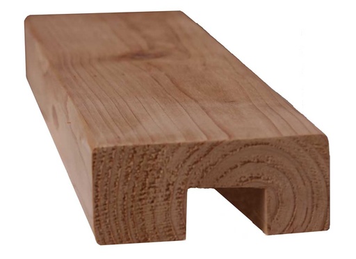 Prestained 2X4X12Ft Western Red Cedar - Dark Walnut