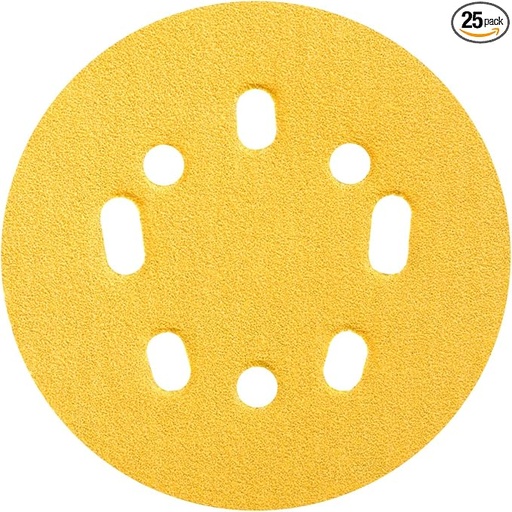 Norton 04062 Hook And Loop Sanding Disc. 5" Dia, 80 - 25/PK