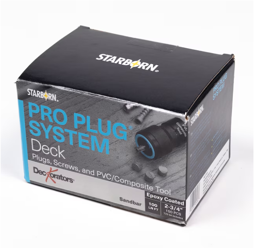 Deckorators Color Match Plugs Sandbar 375-Pack 100SF